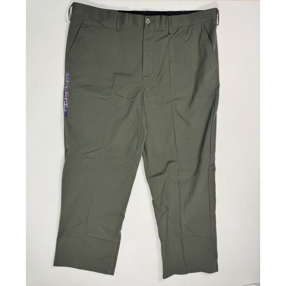 Croft & Barrow Easy Care Khaki Pants Men’s 42x32 (42x31) Green NWT Office Casual